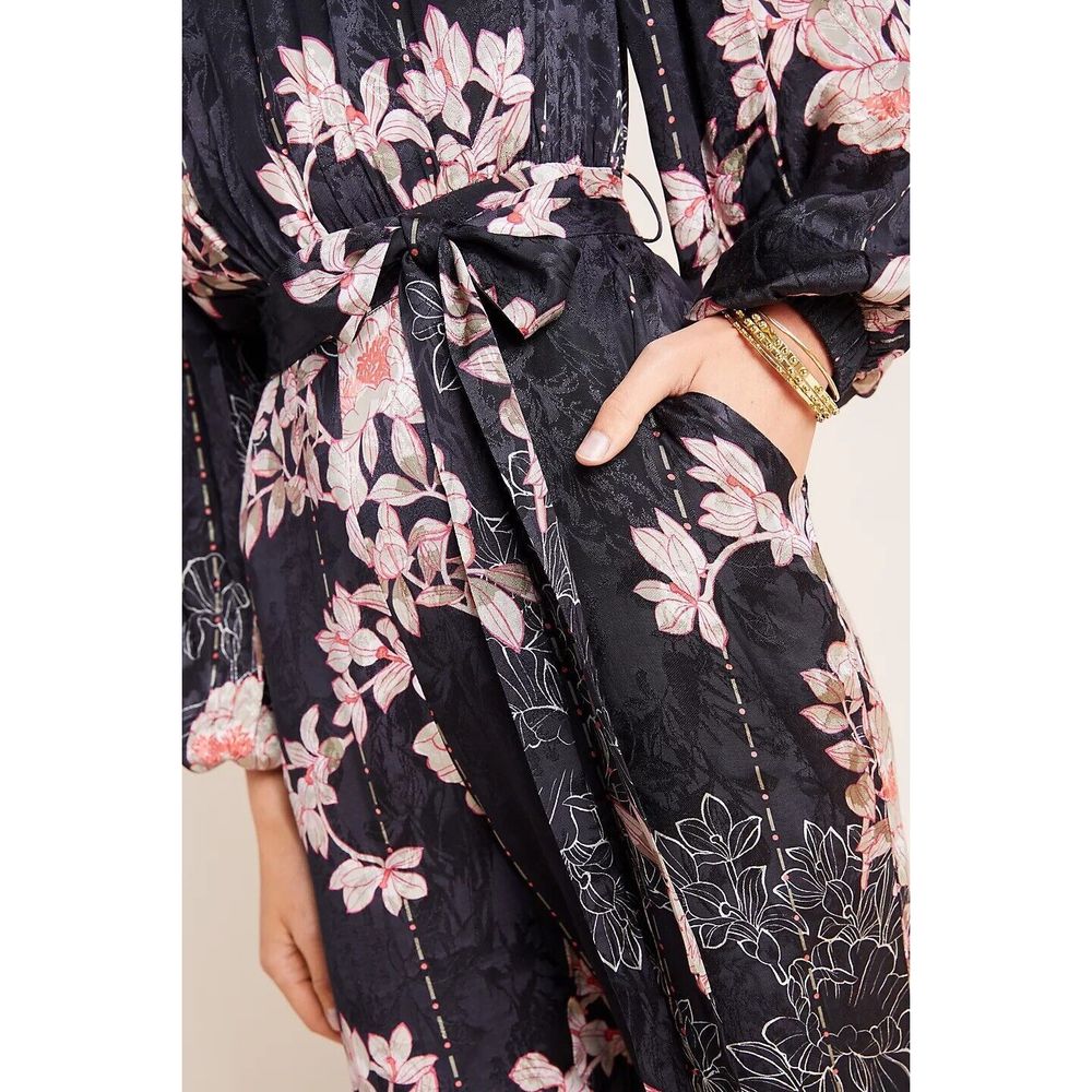Anthropologie Harlyn Audria Jacquard Jumpsuit Size XS A37 - Picture 3 of 8